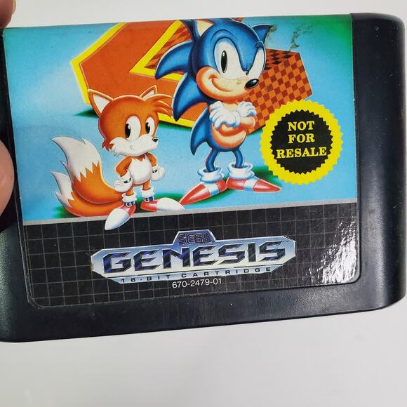 Sonic the Hedgehog 2 (SEGA Genesis 1992) Cartridge Only - Not For Resale Version - Picture 2 of 8